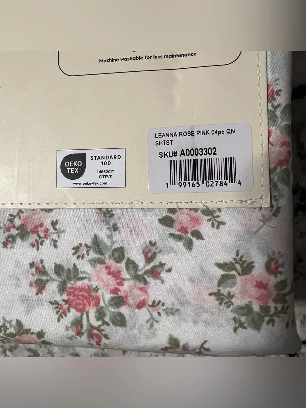 Laura Ashley Leanna Rose Floral Cotton Percale Sheet Set in Pink and White 🌹🌸